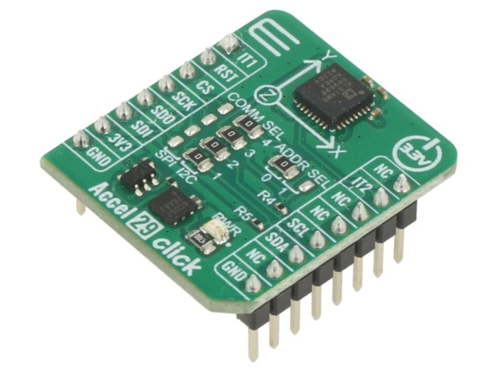 Placă extensie accelerometru I2C SPI