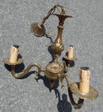 Deosebit candelabru antic cu 3 brațe