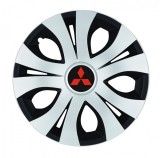 Cumpara ieftin Set 4 Capace Roti Top Gri-Negru R14, Compatibil Cu Mitsubishi, Autohelix MSA