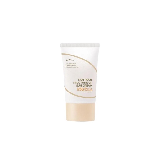 Isntree Yam Root Milk Tone Up Sun Cream SPF50+ PA++++ Cremă solară tonică pentru față 50 ml