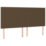 Cumpara ieftin Tablie de pat maro inchis 200x5x118/128 cm, material textil