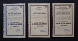 Lot 3 actiuni diferite 1943 ARGUS Constanta , actiune , titlu