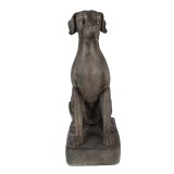 Cumpara ieftin Figurina Catelus ceramica gri 44x26x73 cm