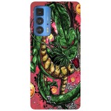 Husa compatibila cu Motorola Edge 20 Lite model Dragon Ball Z Shenron, Silicon, TPU, Viceversa, Transparent, Carcasa