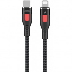 Cablu Date si Incarcare USB Type-C la Lightning Remax Super PD, RC-151cl, 1 m, Negru