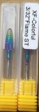 Bit pentru &icirc;ndepărtarea gelului și a ojei semipermanente, XF-Colorful Flame ST