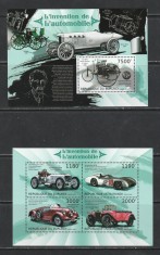 Burundi 2013 - Istoria Automobilului S/S 1v + M/S 1v MNH