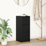 vidaXL Bufetă Stejar negru 29,5x34x76 cm Lemn prelucrat