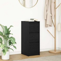 vidaXL Bufetă Stejar negru 29,5x34x76 cm Lemn prelucrat 861635