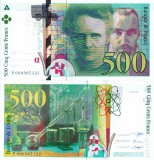 FRANTA 500 francs 1994 UNC!!!