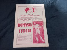 program Romania - Turcia foto