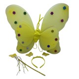 Set aripi fluturas galbene