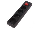 Conector Alimentare AC Mamă 2P 250VAC 16A Negru Spliter