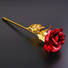 Trandafir poleit aur 24k Cadoul perfect pentru ziua indragostitilor! foto