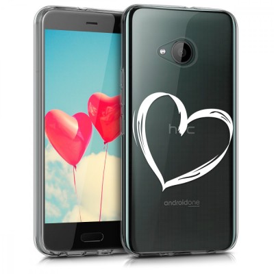 Husa pentru HTC U11 Life, Silicon, Alb, 43644.02 foto
