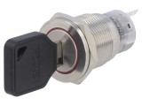 &Icirc;ntrerupător cu Cheie SPDT 2 Pini &Oslash;19mm