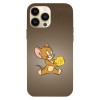 Husa compatibila cu Apple iPhone 12 Pro model Jerry Loves his cheese, Silicon, TPU, Viceversa, Transparent, Carcasa