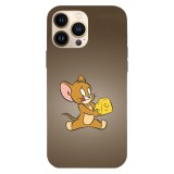 Husa compatibila cu Apple iPhone 13 Pro model Jerry Loves his cheese, Silicon, TPU, Viceversa