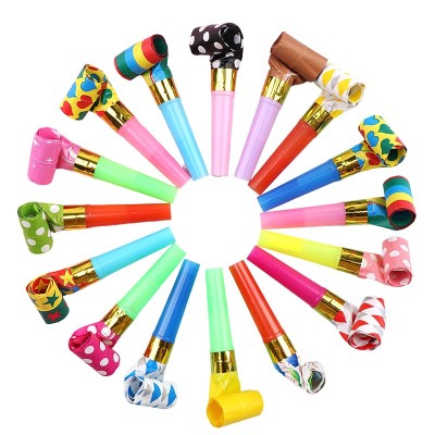 Set 6 suflatori, flippy, pentru petrecere, tematica aniversare, 8 cm, multicolore cu imprimeu foto