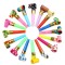 Set 6 suflatori, flippy, pentru petrecere, tematica aniversare, 8 cm, multicolore cu imprimeu