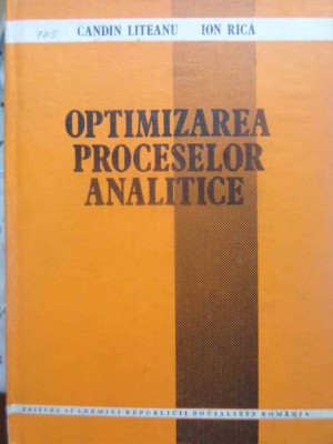 OPTIMIZAREA PROCESELOR ANALITICE-CANDIN LITEANU, ION RICA foto