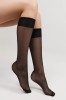 Șosete Lungi 3/4 Damă Lycra, Tension 20 Den - Nero, 36-39 (23-25), Conte Elegant