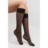 Șosete Lungi 3/4 Damă Lycra, Tension 20 Den - Nero, 36-39 (23-25)