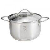 Oala cu capac din inox 3.8 L, 20 CM, Silver Jewellery, Berlinger Haus