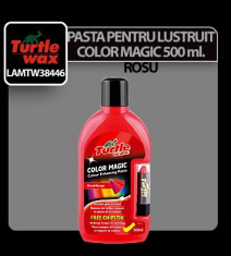 Pasta pentru lustruit caroserii Turtle wax Color Magic 500 ml - Rosu - CRD-LAMTW38446 Auto Lux Edition foto