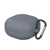 Husa pentru protectia castilor Samsung Galaxy Buds2, culoarea gri, cu carlig de prindere