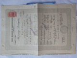 CERTIFICAT DE ABSOLVIRE A LICEULUI REAL GERMAN AL COMUNIT. EVANG.BUCURESTI-1918.