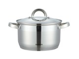 Cumpara ieftin Cratita inox 5 L Bohmann, 22x12.5 cm, capac sticla, fund 7 straturi