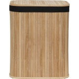Coș Rufe Bambus / In Mare Cu Capac 43,5X34,5X54 Cm &ndash; Bamboo / Negru | Organizatoare Baie