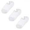 Set 3 Perechi Sosete Sport Dama, Invizibile, Bumbac, Albe - Marime Universala