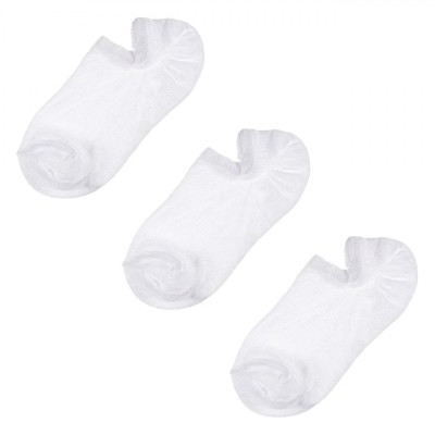 șosete Sport Femei, Invizibile, Set 3 Perechi, Culoare Albă foto