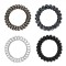 Set Elastice Păr Femei, Multicolor, 4 Bucăți