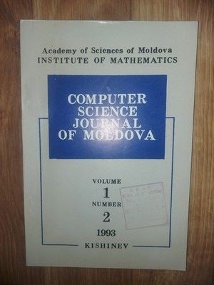 Computer science journal of Moldova 1 nr. 2 foto