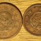 Japonia -set de colectie bronz- 1 + 2 sen 1876 + 1882 - stare ff buna - superb !