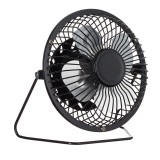 Ventilator mini de birou, 13 cm, alimentare USB, Negru