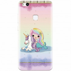 Husa silicon pentru Huawei P10 Lite, Mermaid Unicorn Play