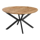 Cumpara ieftin Masa extensibila Edina, Pako World, MDF, Sonoma, 130-170x130x75 cm