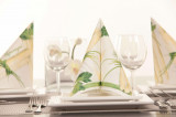 Servetele de masa festive Linclass - Asparagus (sparanghel) / 40 x 40 cm / 50 buc