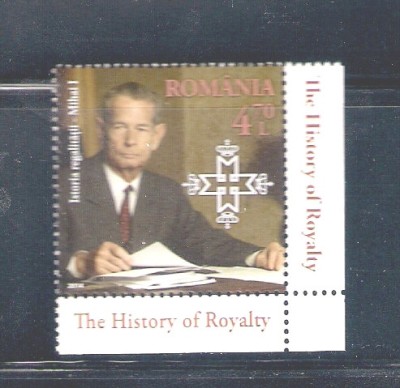 ROMANIA 2014 - ISTORIA REGALITATII, MIHAI I, TABS 4, MNH - LP 2044 foto