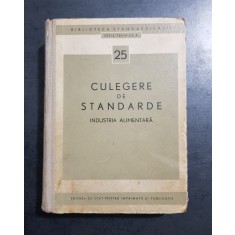 Culegere de standarde. Industria alimentara (1962, editie cartonata)