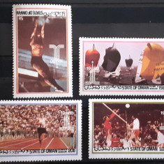 Oman sport olimpiada Moscova, J.O. Moscova SERIE 4V. Mnh