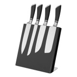 Suport cutite magnetic Navaris din lemn de cauciuc, 27,7x27,5x12 cm, 47366.03