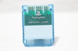 Card memorie Sony Playstation 1 PS1 PS ONE 1Mbit albastru transparent clear blue original