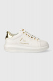 Karl Lagerfeld sneakers din piele KAPRI culoarea alb, KL62538