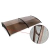Copertina fixa policarbonata, protectie UV, 100 x 200 cm, maro, RESIGILAT, ProCart