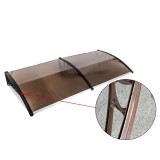 Cumpara ieftin Copertina fixa policarbonata, protectie UV, 100 x 200 cm, maro, RESIGILAT, ProCart